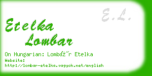 etelka lombar business card